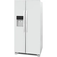 Frgidaire 22 Cu. Ft. White Side-By-Side Refrigerator | Electronic Express