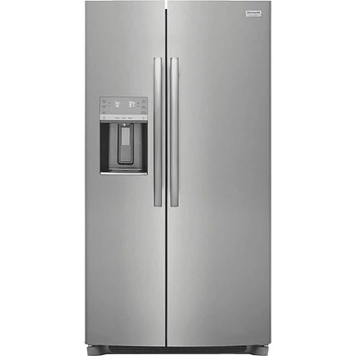 Frigidaire 22.3 Cu. Ft. Stainless Steel Counter Depth Side-By-Side Refrigerator | Electronic Express