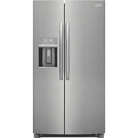 Frigidaire 22.3 Cu. Ft. Stainless Steel Counter Depth Side-By-Side Refrigerator | Electronic Express