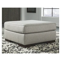 Ashley Marsing Nuvella Oversized Ottoman - Slate | Electronic Express