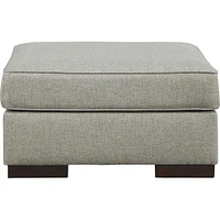 Ashley Marsing Nuvella Oversized Ottoman - Slate | Electronic Express