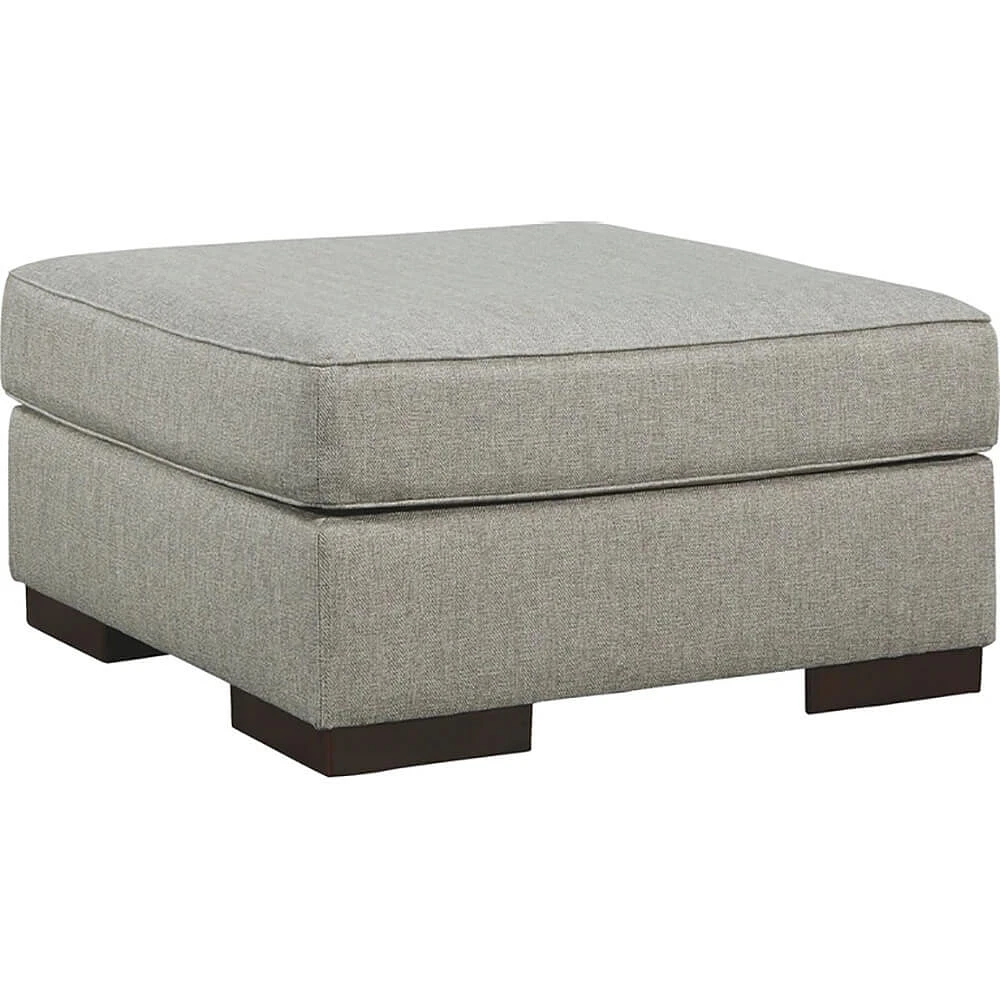 Ashley Marsing Nuvella Oversized Ottoman - Slate | Electronic Express