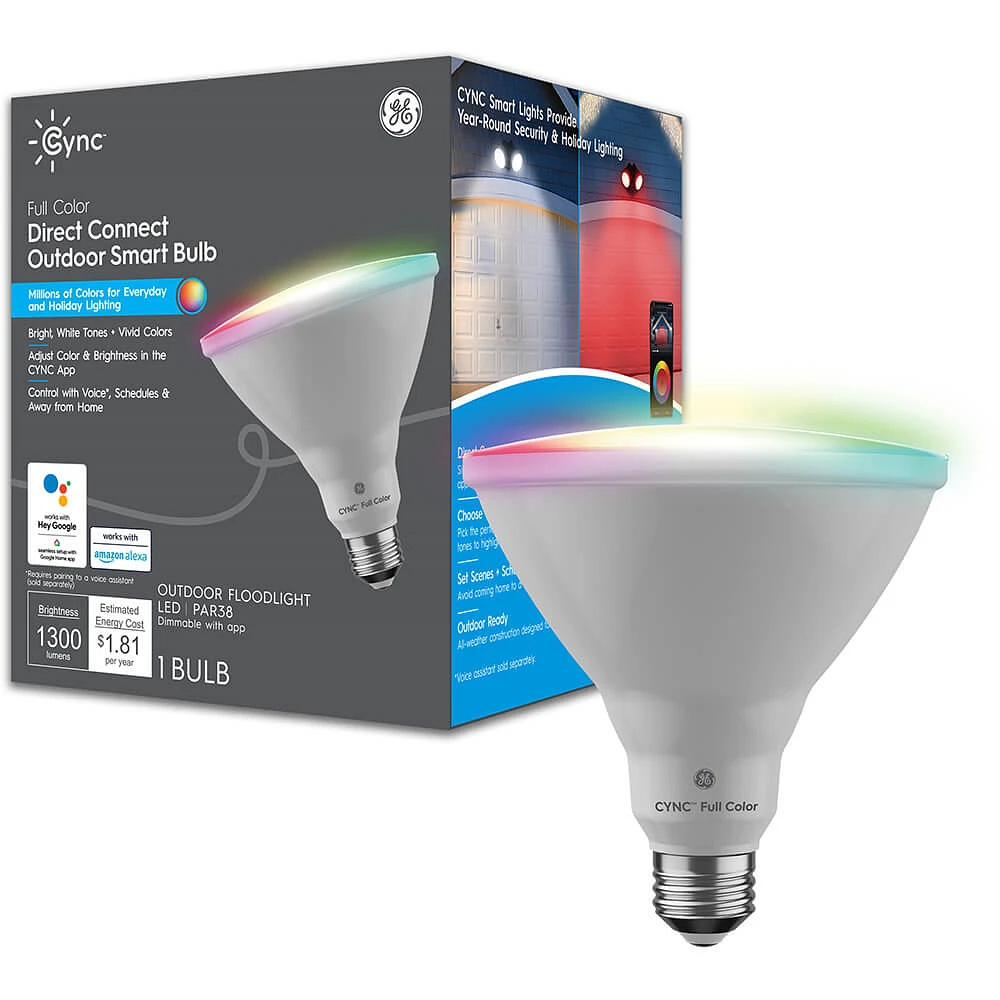 GE LED Cync Full Color Par38 Light Bulb | Electronic Express