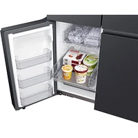 Samsung 23 Cu. Ft. Bespoke Matte Black Steel Smart 4-Door Flex Refrigerator | Electronic Express