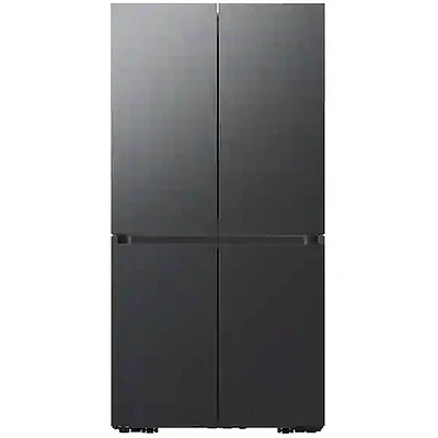 Samsung 23 Cu. Ft. Bespoke Matte Black Steel Smart 4-Door Flex Refrigerator | Electronic Express