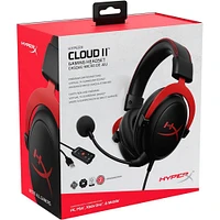 HyperX Cloud II Pro Wired Gaming Headset - Red | Electronic Express