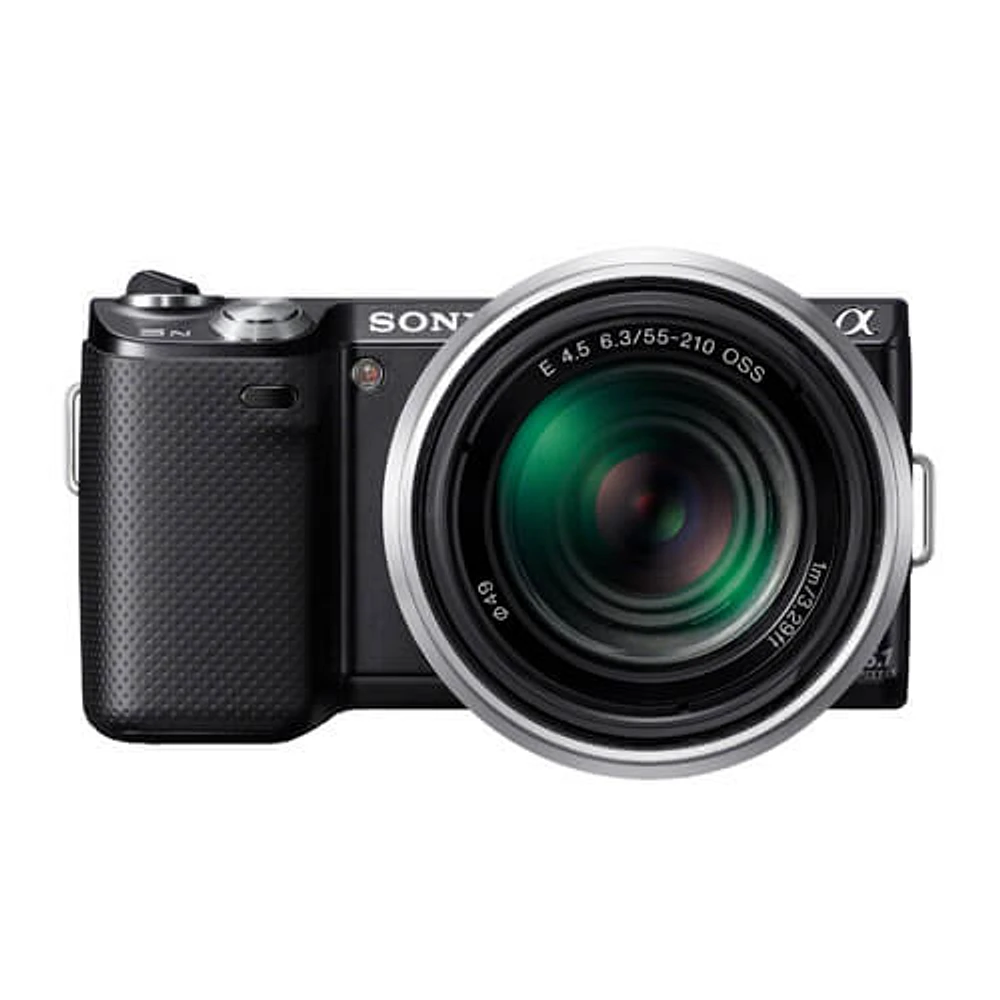 Sony NEX5-NKB αNEX-5N 16.1 MP Mirrorless Camera W/ E 18-55mm OSS Lens OPEN BOX NEX5NKB | Electronic Express