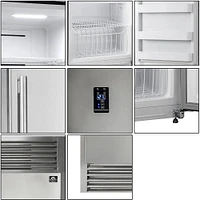 Forno FFFFD193328L-OBX 13.8 Cu. Ft. Stainless Left Swing Freezer | Electronic Express