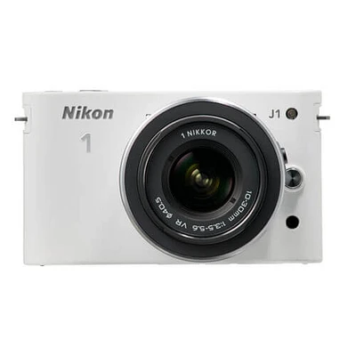 Nikon NIKON1J1WH 10.0 MP Mirrorless Camera W/ VR Nikkor 10-30mm Kit Lens OPEN BOX NIKON1J1 | Electronic Express