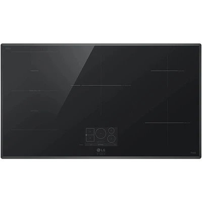 LG Studio 36 inch Black Electric Induction Cooktop | Electronic Express