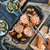 Lodge LSPROG-OBX Sportsmans Pro Cast Iron Grill | Electronic Express