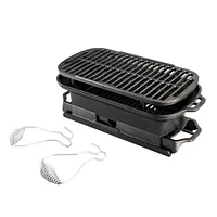 Lodge LSPROG-OBX Sportsmans Pro Cast Iron Grill | Electronic Express