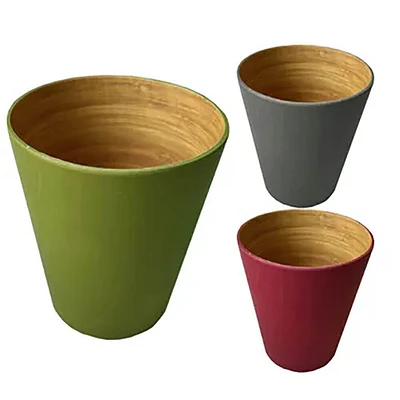 Kole Imports Assorted Color Bamboo with Melamine Drinking Cups | Electronic Express