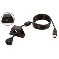 PAC 6 inch USB Cable Extension with Dash Mount | Electronic Express