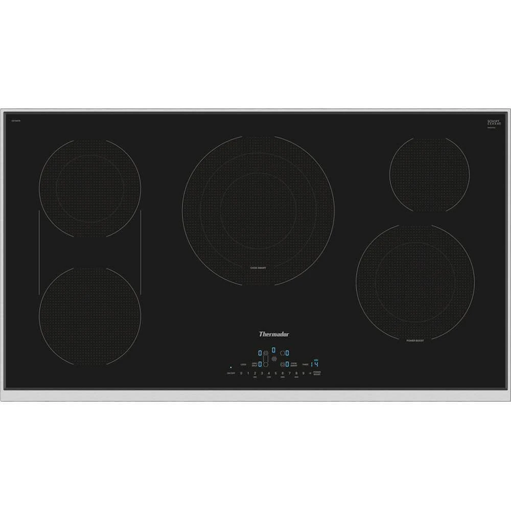 Thermador 36 inch Masterpiece Series Black Built-In Electric Cooktop | Electronic Express