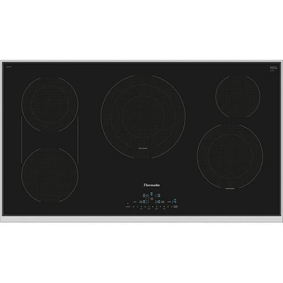 Thermador 36 inch Masterpiece Series Black Built-In Electric Cooktop | Electronic Express