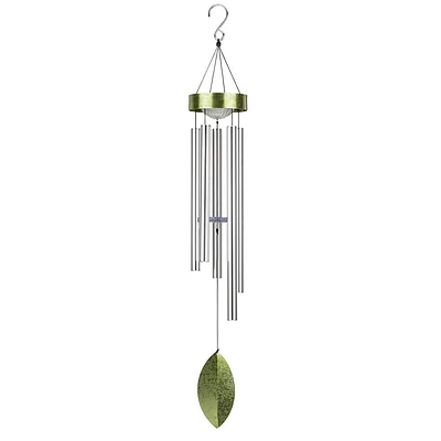 Regal 42 inch Solar Wind Chime - Green | Electronic Express