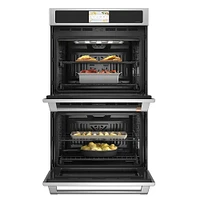 Cafe 30 inch Stainless Built-In Double Electric Convection Wall Oven | Electronic Express