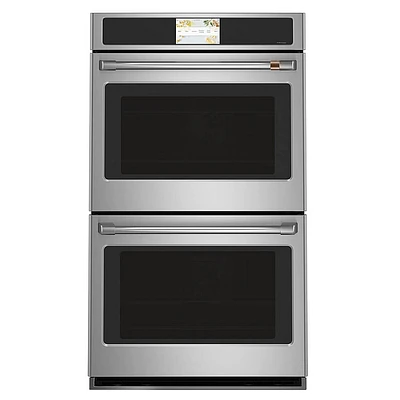 Cafe 30 inch Stainless Built-In Double Electric Convection Wall Oven | Electronic Express