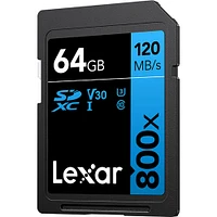 Lexar High-Performance 800x SDHC/SDXC UHS-I Card BLUE Series