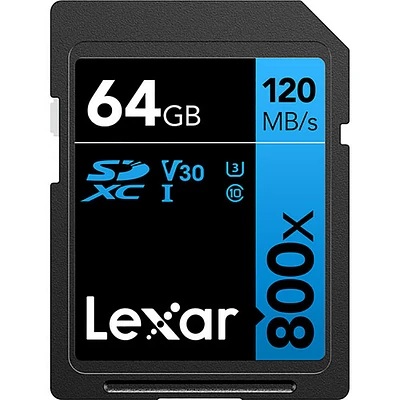 Lexar High-Performance 800x SDHC/SDXC UHS-I Card BLUE Series