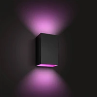 Philips Hue White and Color Ambiance Resonate Wall Lantern - Black | Electronic Express