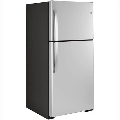 GE 19.2 Cu. Ft. Stainless Top-Freezer Refrigerator | Electronic Express