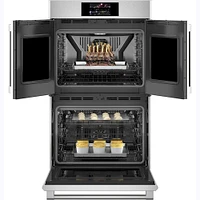 Monogram 30 inch Stainless Smart French-Door Electric Double Wall Oven | Electronic Express