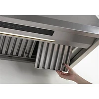 Monogram 48 inch Stainless Steel Professional Hood with Quietboost Blower | Electronic Express