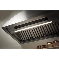 Monogram 48 inch Stainless Steel Professional Hood with Quietboost Blower | Electronic Express