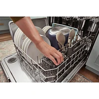 Whirlpool 47 dBA Black Top Control Built-In Dishwasher | Electronic Express