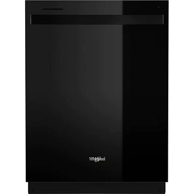 Whirlpool 47 dBA Black Top Control Built-In Dishwasher | Electronic Express