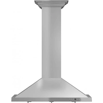 Z-Line inch Stainless Convertible Vent Wall Mount Range Hood w/ Crown Molding | Electronic Express