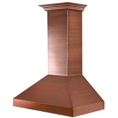 Z-Line inch Copper Professional Collection Outdoor Approved Wall Range Hood | Electronic Express