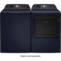 GE Profile 7.3 Cu. Ft. Royal Sapphire Blue Smart Electric Dryer | Electronic Express
