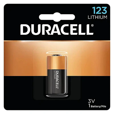 Duracell 123 3V Lithium Battery 1-Pack | Electronic Express