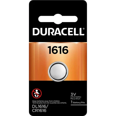 Duracell 1616 3V Lithium Coin Battery 1-Pack | Electronic Express