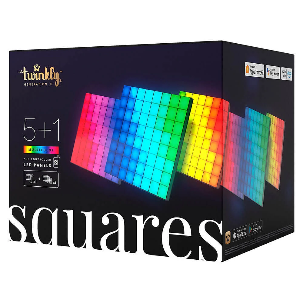 Twinkly Squares LED Panels 5+1 Combo Pack | Electronic Express