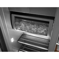 KitchenAid 30 Cu. Ft. PrintShield Stainless Built-In Side-by-Side Refrigerator | Electronic Express