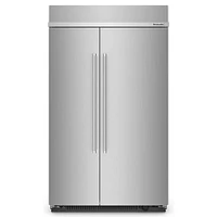 KitchenAid 30 Cu. Ft. PrintShield Stainless Built-In Side-by-Side Refrigerator | Electronic Express