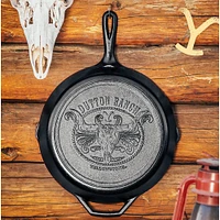 Lodge 12 inch Seasoned Cast Iron Yellowstone Skillet | Electronic Express