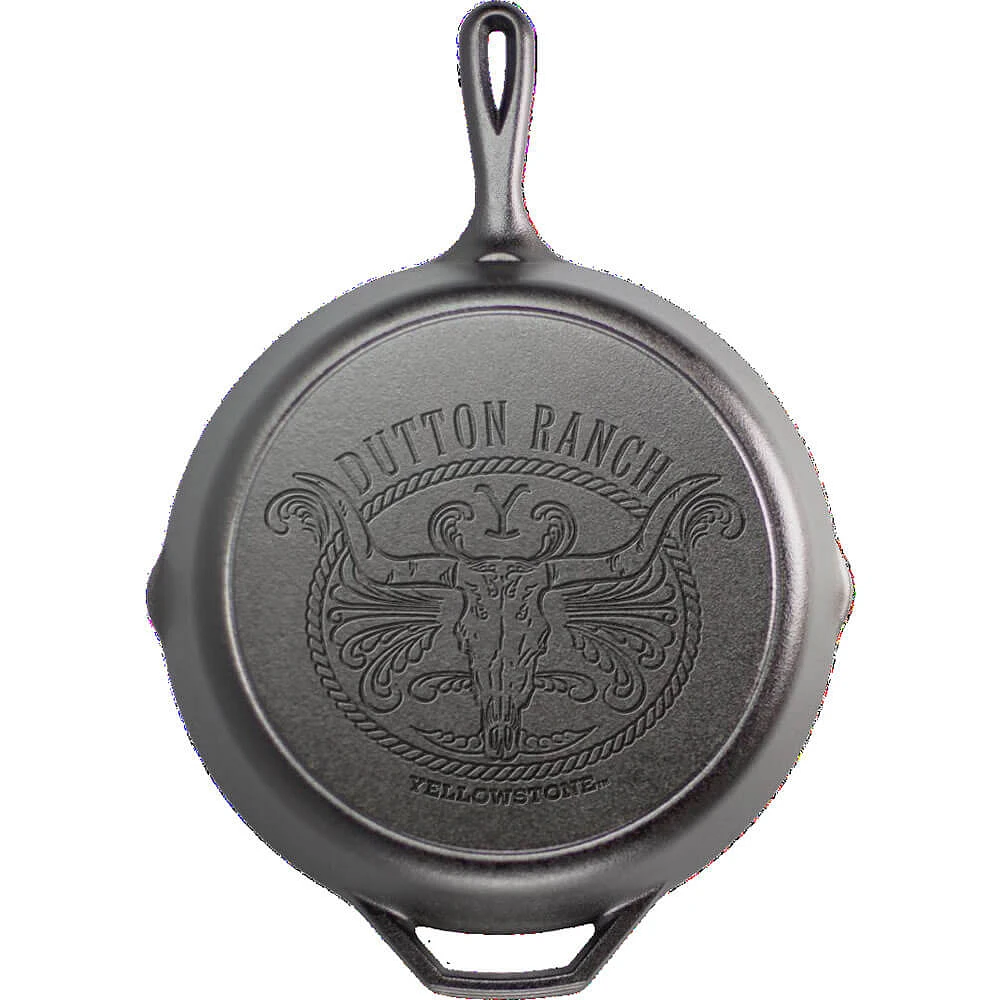 Lodge 12 inch Seasoned Cast Iron Yellowstone Skillet | Electronic Express