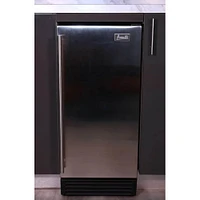 Avanti 15 Inch Stainless Steel Built-In Or Freestanding Ice Maker | Electronic Express