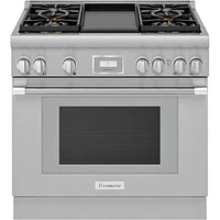 Thermador 5.0 Cu. Ft. Stainless Freestanding Gas Convection Range  | Electronic Express