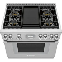 Thermador 5.0 Cu. Ft. Stainless Freestanding Gas Convection Range  | Electronic Express