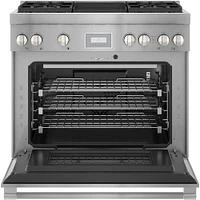 Thermador 5.0 Cu. Ft. Stainless Freestanding Gas Convection Range  | Electronic Express