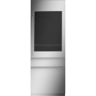 Monogram 106 Bottle Stainless Steel Built-In Dual Zone Wine Cooler | Electronic Express