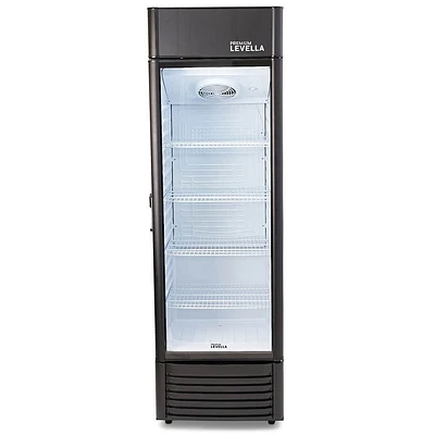 12.5 Cu. Ft. Black Vertical Display Refrigerator | Electronic Express