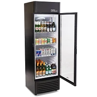 12.5 Cu. Ft. Black Vertical Display Refrigerator | Electronic Express