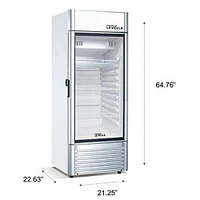 Premium Levella 6.5 Cu. Ft. Silver Single Door Display Refrigerator | Electronic Express